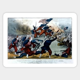 Civil War Battle of Roanoke Sticker
